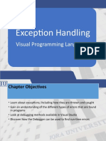 Exception Handling: Visual Programming Languages