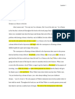 Nathanael Lassiter-Argumentative Essay Raisin in The Sun