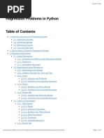 Regression Problems in Python PDF