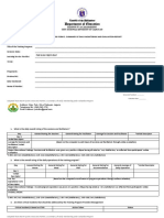 Qame Analysis Form 2: Summary of Daily Monitoring and Evaluation Report