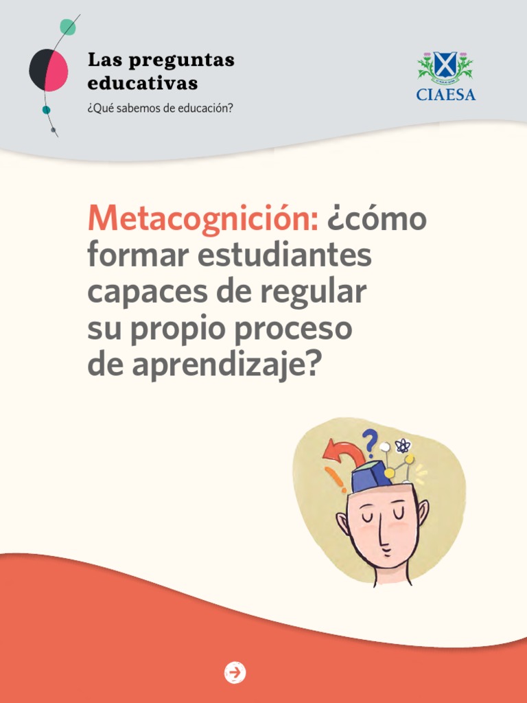 Estrategias de Metacognición en Educación | PDF | Teoria de la mente ...