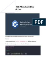 Belajar C++ #08 Memahami Blok Perulangan Di C++