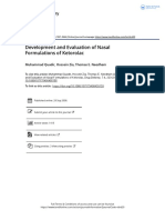 Development and Evaluation of Nasal Formulations of Ketorolac