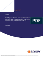 CIF Oil Standard Contract 2016