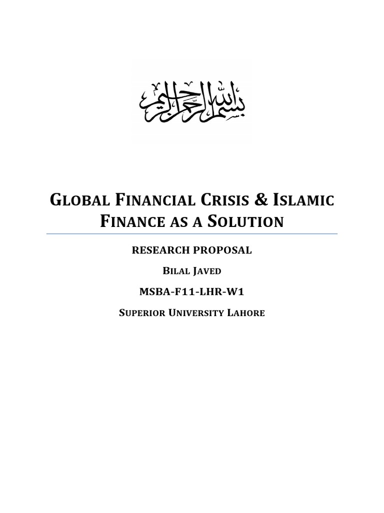 Islamic Finance: A Solution to Crisis | PDF | Islamic Banking And ...
