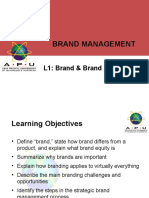 L1-Brand and Brand Management