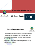 Brand Management: L8: Brand Equity Measurement