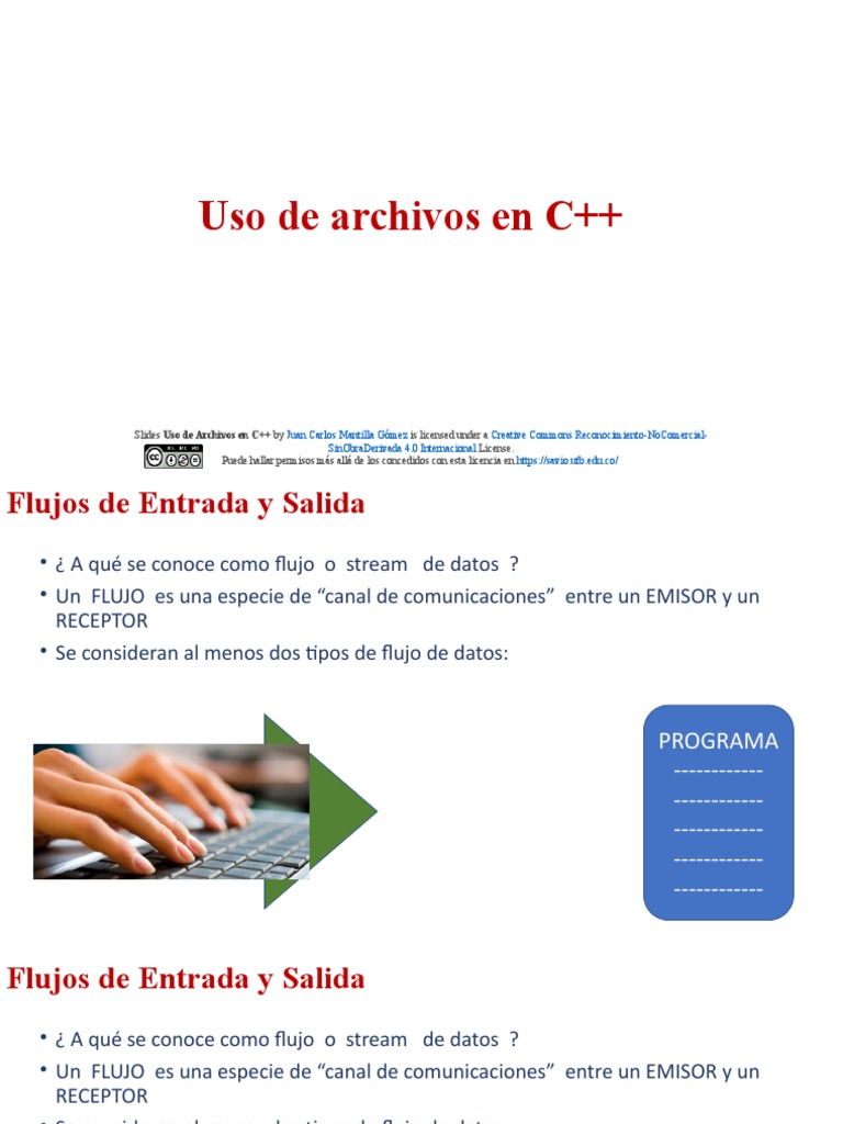Archivos en C++: Entrada y Salida | PDF | C ++ | Archivo de computadora