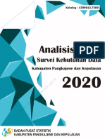 Analisis Hasil Survei Kebutuhan Data Kabupaten Pangkajene Dan Kepulauan 2020