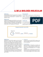 Dogma Central de La Biología Molecular para Cuarto Grado de Secundaria