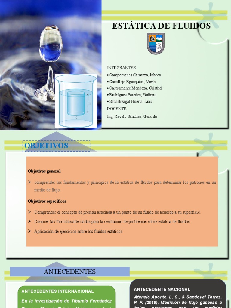 Estatica de Fluidos | PDF | Presión | Líquidos