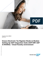 Greece Electronic Tax Register Books (E-Books) Setting Up SAP Integration Suite (SAP ERP, SAP S4HANA) - Cloud Foundry Environment