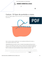 Costura. 10 Tipos de Puntadas A Mano - Manos Maravillosas