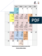 Calendario Adiestramientos PROMIS (Octubre)