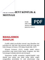 Management Konflik & Motivasi