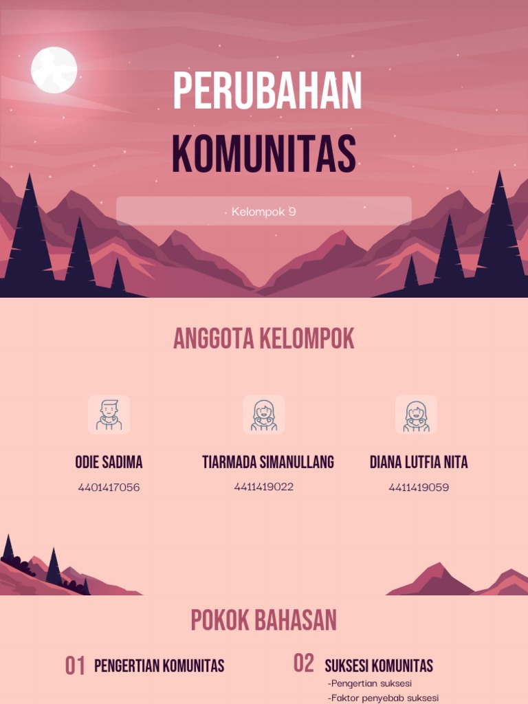 Kelompok 9 - Perubahan Komunitas | PDF