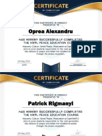 Certificates 8A Dr.bernady Gyorgy School 20210524
