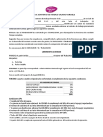 Otro Si Al Contrato de Trabajo Salario Variable