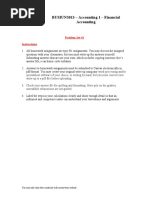 BUSIUN3013 - Accounting 1 - Financial Accounting: Problem Set #1 Instructions