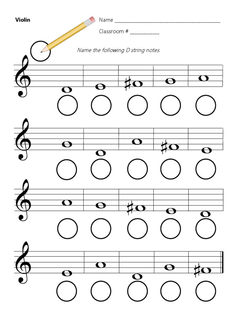 D String Notes Violin | PDF
