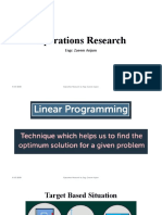 Operations Research: Engr. Zaeem Anjum