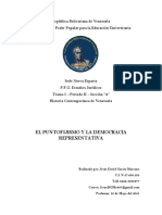 El Puntofijismo y La Democracia Representativa - Jesus