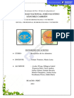 Informe Deterioro de Aceites