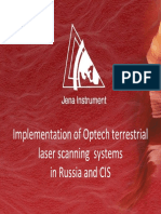 Implementaion of Optech Terrestrial Laser Scanning Systems in Russia and CIS