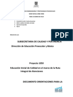 Orientaciones para construir acuerdos de ciclo inicial