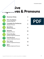 116 Possessive Adjectives and Pronouns US Student