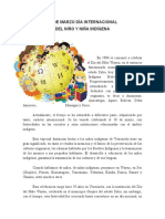 18 de Marzo Día Internacional Del Niño y Niña Indigena