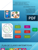 Plan de Clases Matemáticas