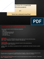 Intro To Computer Programming by SHAYAN AHMAD KHATTAK 4th Semester BS PHYSICS UOP