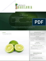 Ficha Tecnica Limon Tahiti Frutales Babilonia