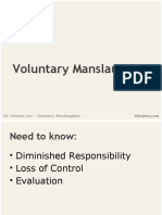 Voluntary Manslaughter Workbook PowerPoint OCR