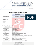 Employment Offer Letter: Capital Paid 7,900,000Kd (With Limited Liabilities) C.R.29910