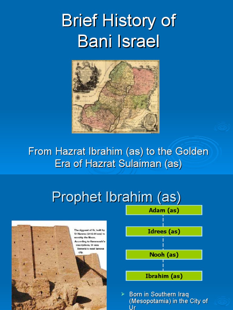 Brief History of Ban I Israel | PDF | Moses In Islam | Israelites