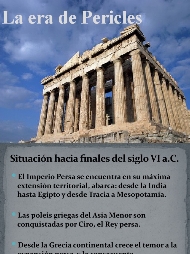 La Era de Pericles y la Democracia Ateniense | PDF | Imperio aqueménida ...