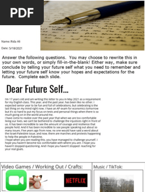 letter to future self