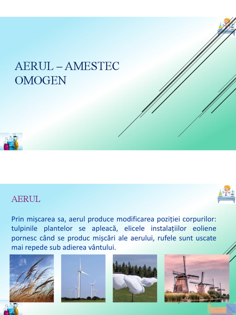 Aerul - Lectie Pentru Clasa A VII A | PDF