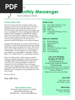 june 2021 messenger