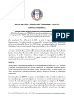 JSAF - Comunicado - Planes Fiscales PRIDCO y COSSEC