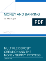 Lecture 9 Multiple Deposit Creation and The Money Supply Process