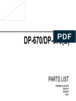 DP-670/DP-670 (B) : Parts List