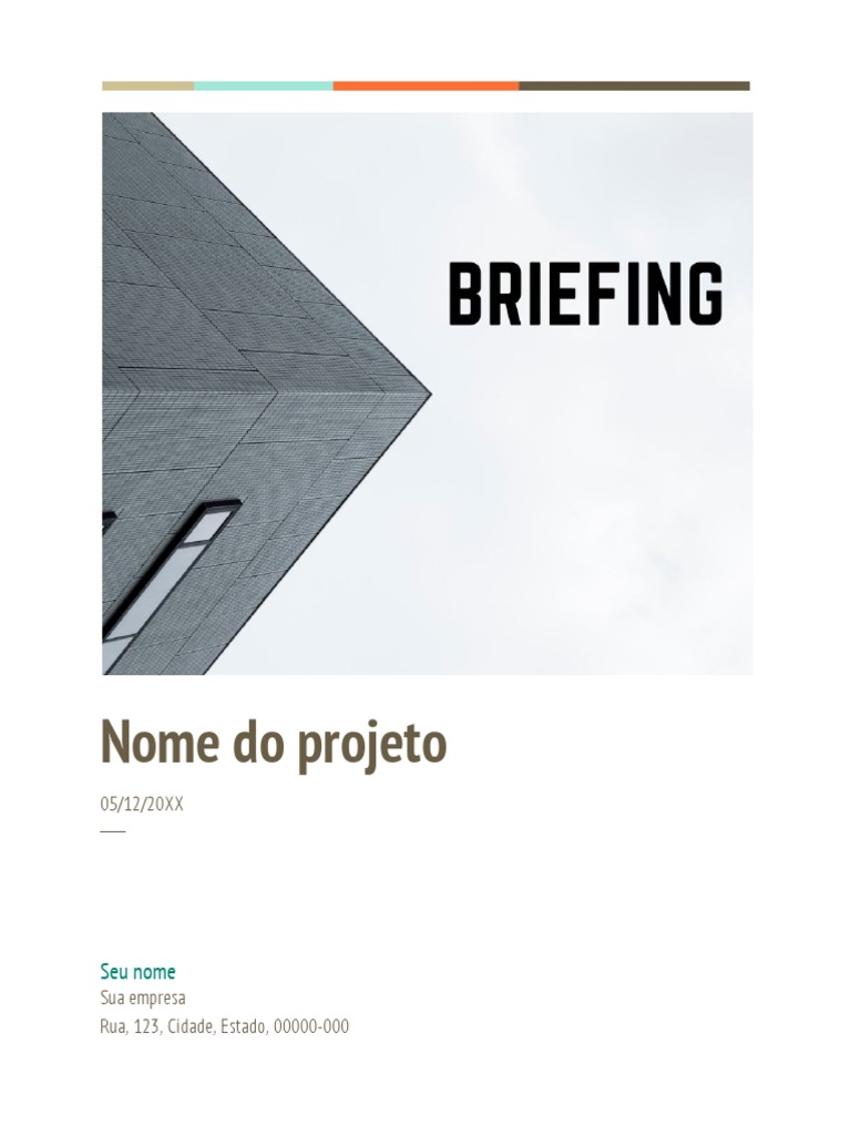 Briefing para Projeto Estrutural | PDF | Fundação (Engenharia ...