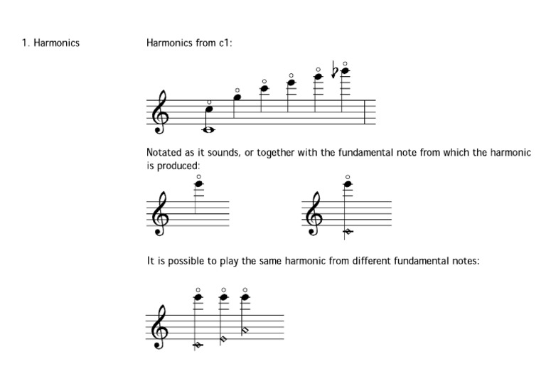 Harmonics Flute PDF
