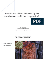 Modulation of Host Behavior by The Microbiome: Conflict or Cooperation?