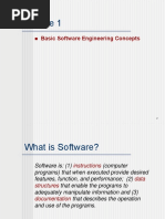 Lecture 1 Basic Software Engineering Concepts