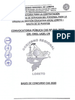 Convocatoria Cas 015-Ugel Nauta