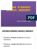 Metode Steepest Ascent - Pert. Ke 6